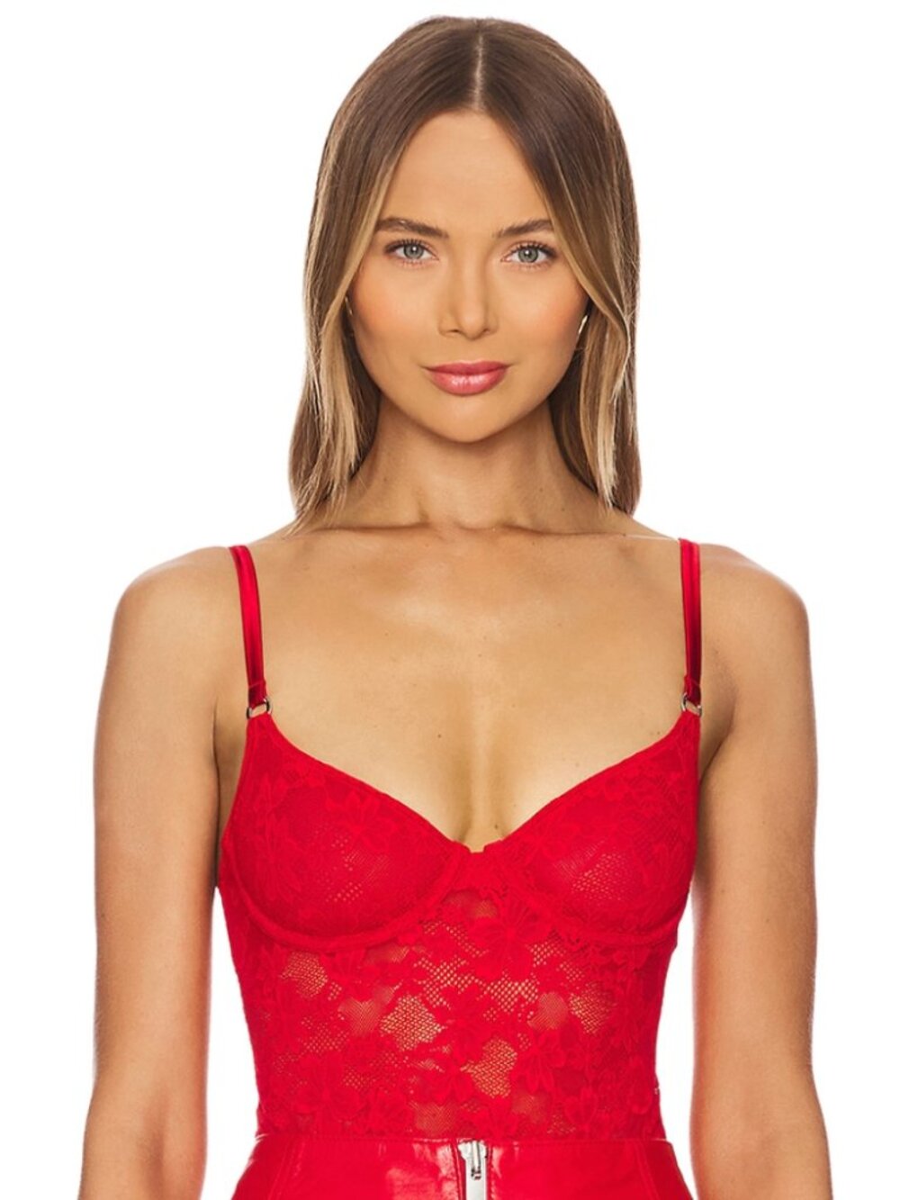 LIKE NEW Le Stretch Lace Bodysuit